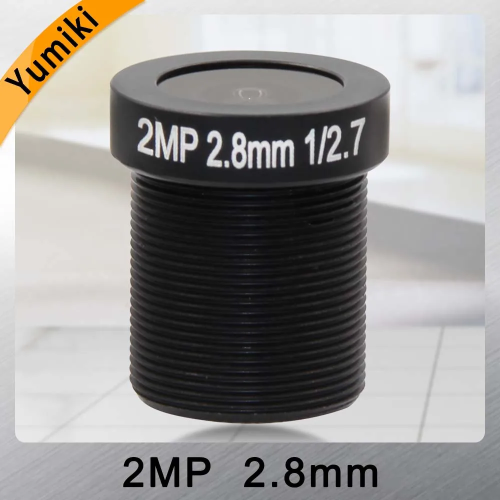 

Объектив видеонаблюдения Yumiki F2.0 M12 * 0,5 2,8 мм 120 градусов камера видеонаблюдения плата объектив для 1/3 "или 1/4" ccd
