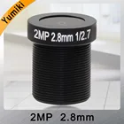 Объектив видеонаблюдения Yumiki F2.0 M12 * 0,5 2,8 мм 120 градусов камера видеонаблюдения плата объектив для 13 