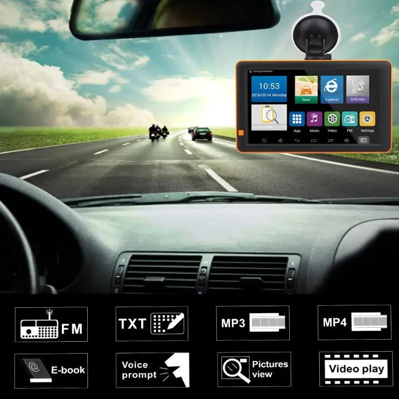 VODOOL 9 "Bluetooth WiFi Android Автомобильный GPS навигатор FM радио аудио музыкальный плеер