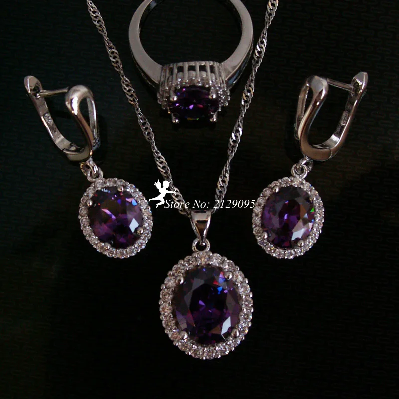 Массивные ожерелья Модные Ювелирные наборы с камнями кольца серьги и ожерелье