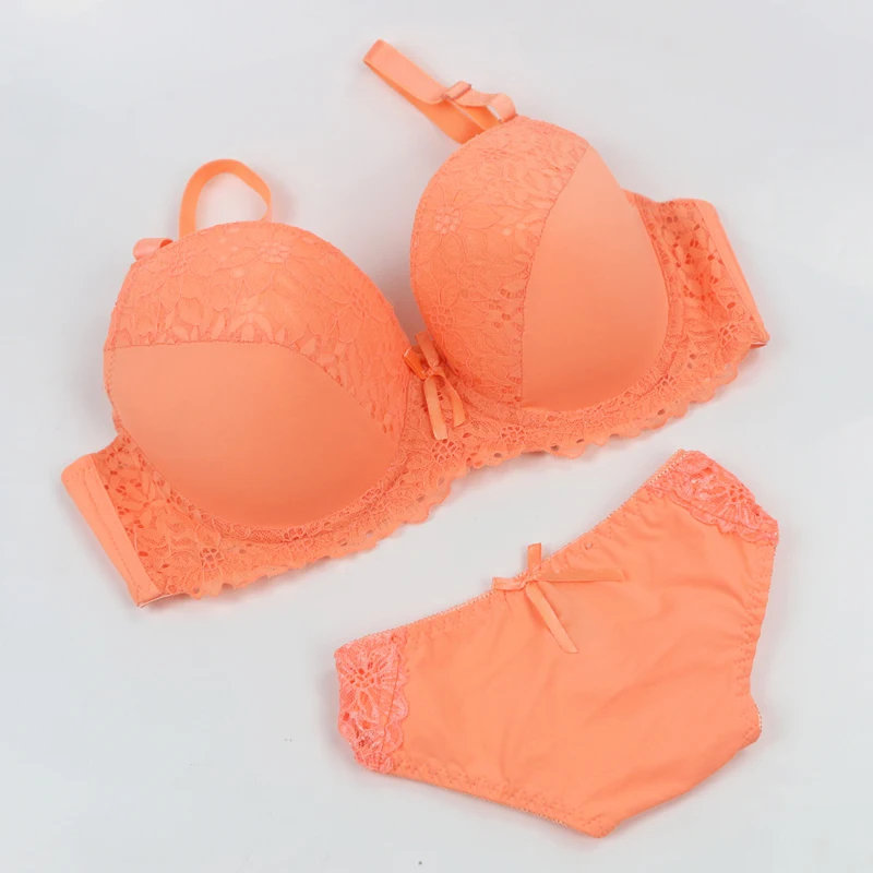 Комплект женского хлопкового нижнего белья с чашками пуш ап 8 цветов|bra set|fashion bra