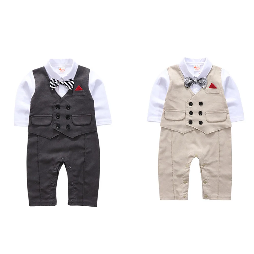 MUQGEW baby suit wedding Toddler Baby Boy Bowtie Gentleman Vest T-Shirt Pants Wedding Suit Cloth Sets roupa infantil inverno#y2 |