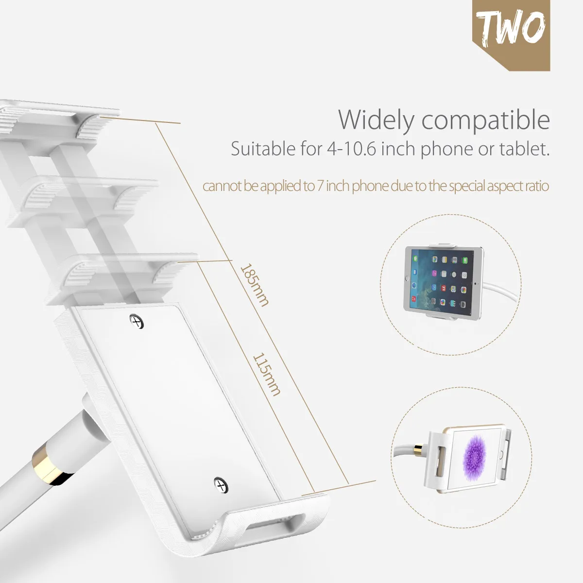 ORICO ленивый держатель для телефона 360 гибкий Вращающийся Регулируемый длинный