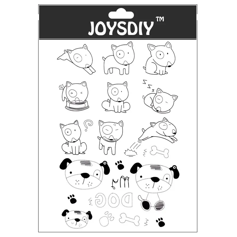 

Dogs of all kinds Scrapbook photo cards account rubber stamp clear stamp transparent stamp Handmade card stamp