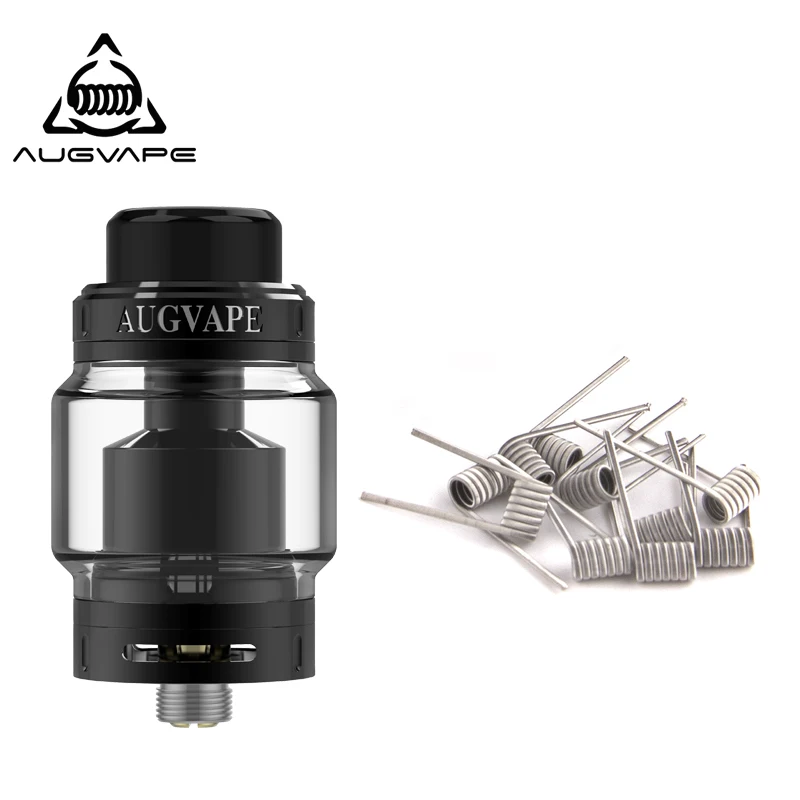 Атомайзер Augvape Merlin MTL RTA с Clapton 10 шт. двухъядерный плавленые катушки 5 мл 22 мм топ