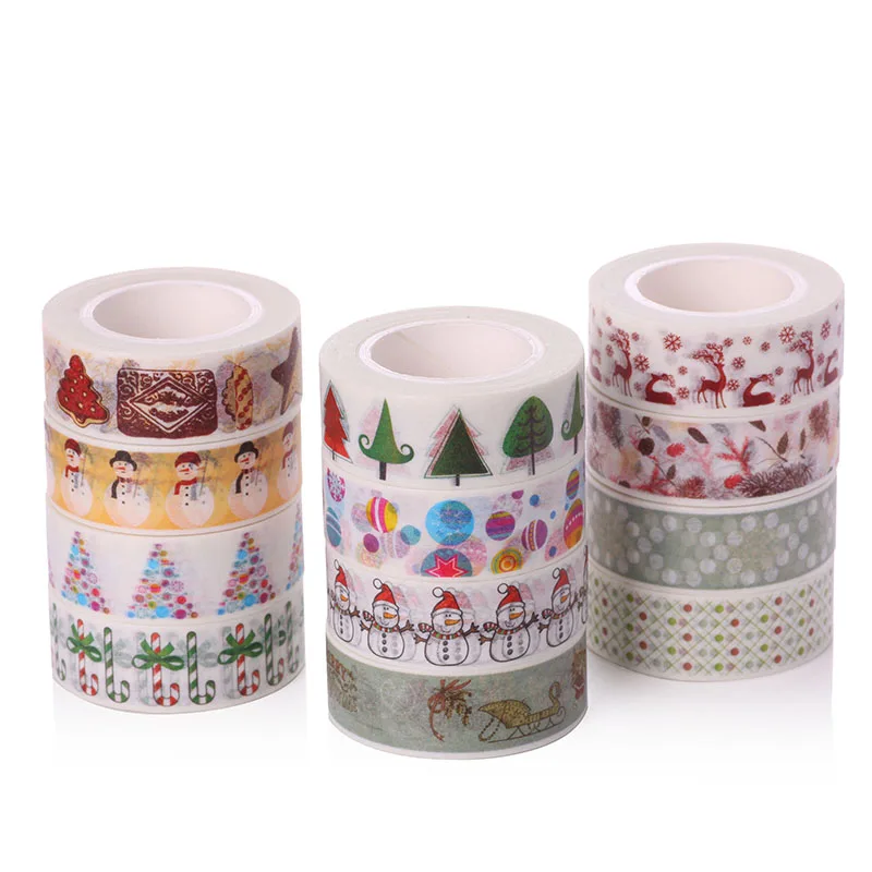 Рождественская лента washi с милыми узорами из бумаги сделай сам|christmas tape|pattern washiwashi