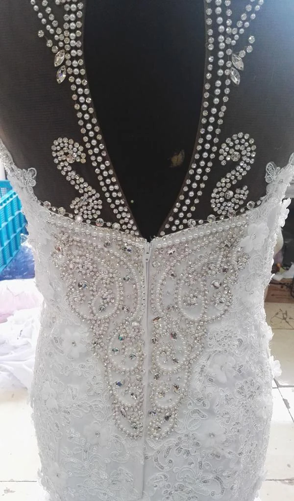 Элегантное свадебное платье в стиле русалки Африканское арабское размера плюс с