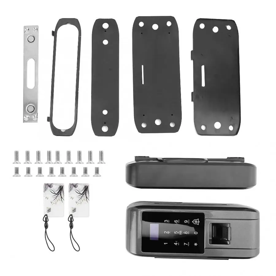 Glass Door Fingerprint Password Digital Electronic Smart Lock for Home Office Security Electronic Smart Lock