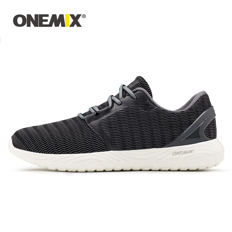 ONEMIX Men's Running Shoes Cool Sneakers Deodorant Insole Soft Comfortable Sneakers For Outdoor Running Super Lightweight Shoes