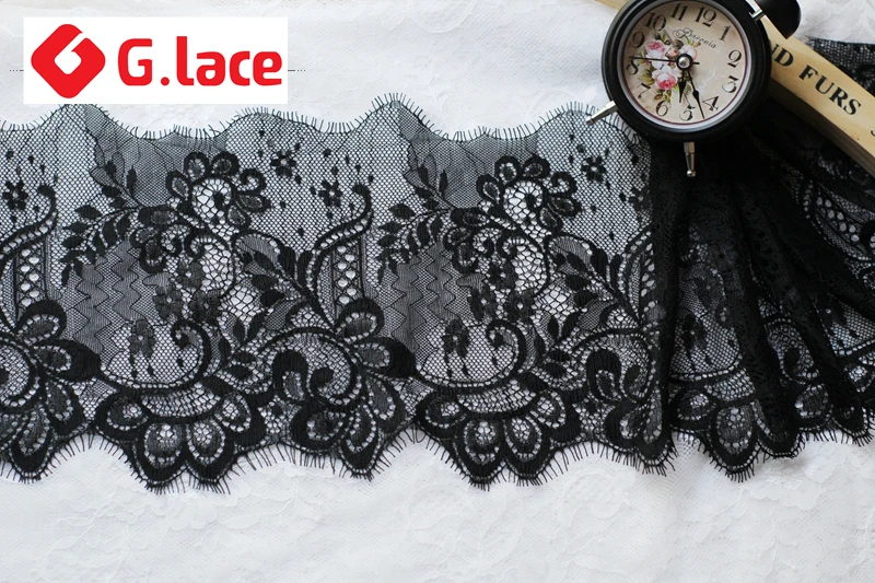 

24 м/лот 19 см в ширину, высококачественные ресницы, кружевные аксессуары, ткань ручной работы, «сделай сам», одежда, швейный материал TX325