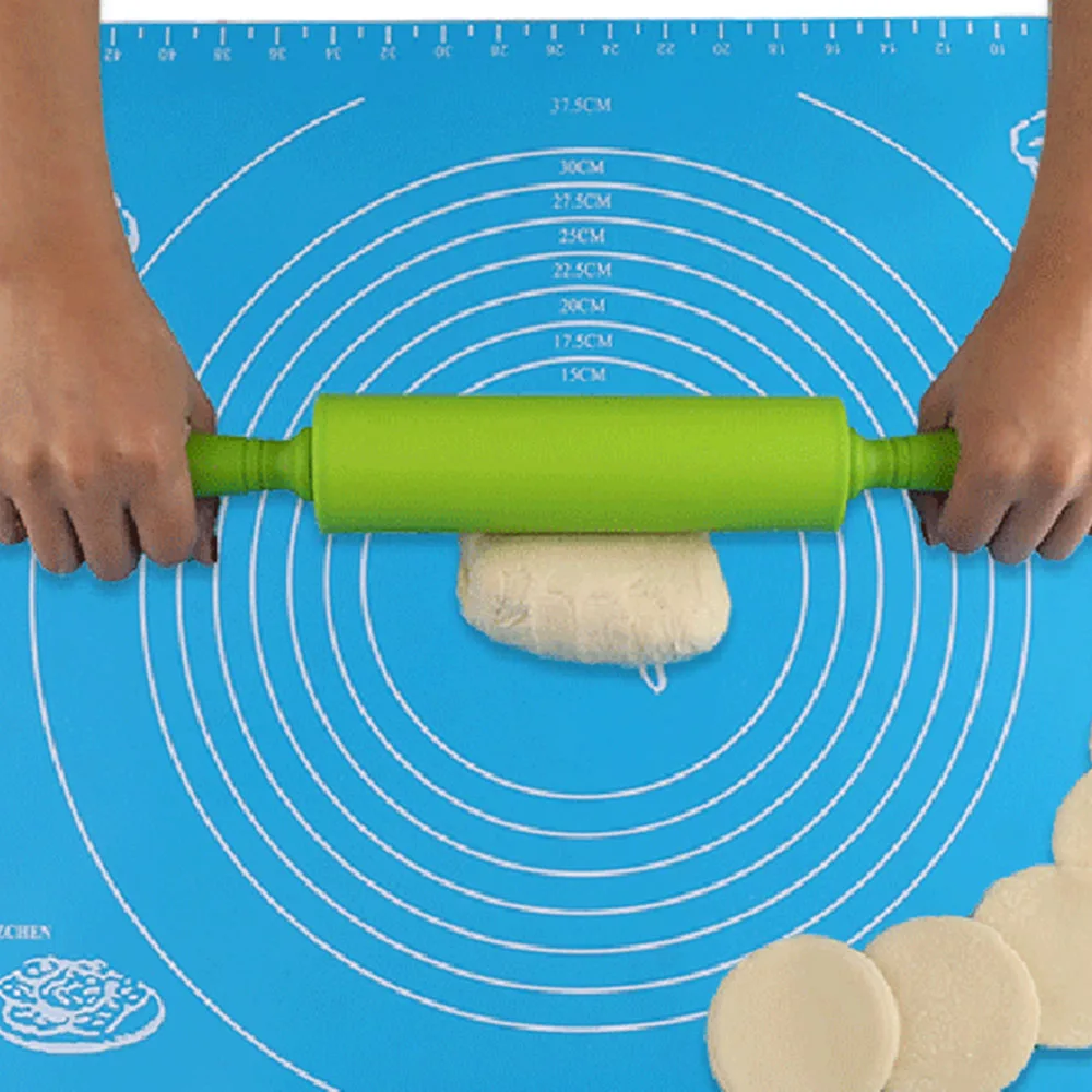 Силиконовые роликовые булавки антипригарные принадлежности для выпечки скалка