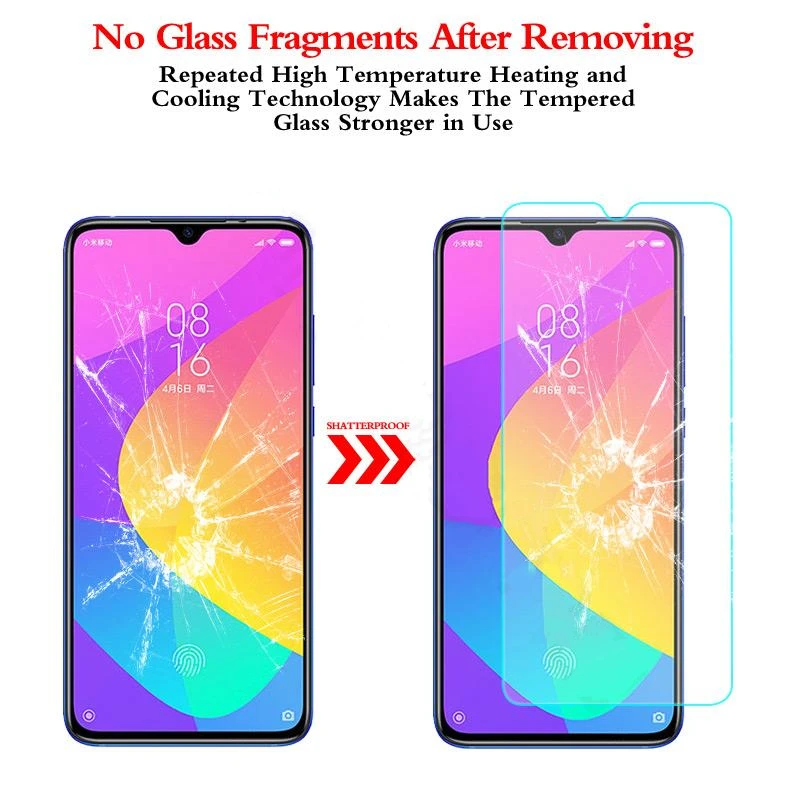 Защита экрана для Xiaomi Mi CC9 стекло твердость 9H закаленное телефона защитная пленка