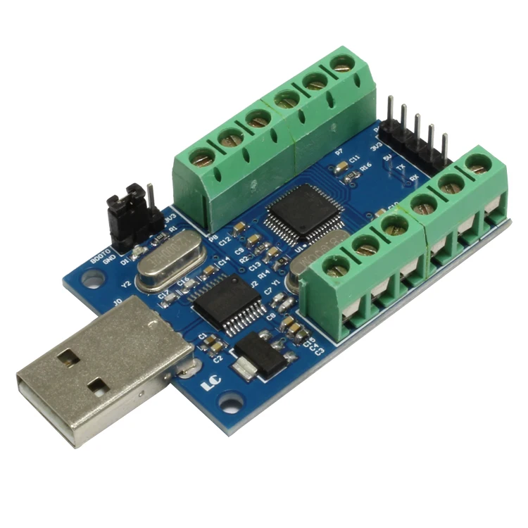 USB DAQ 10 каналов сбора данных 12 битные Аналоговые входы 10AD STM32 UART ADC модуль|Детали и
