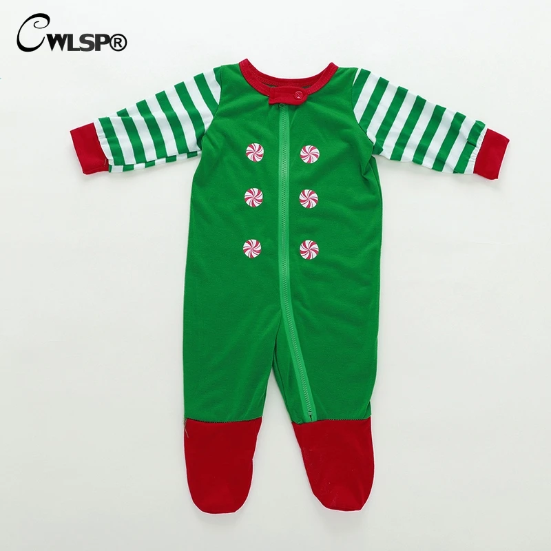 CWLSP 2018 осенние рождественские пижамные комплекты для родителей и детей семейная