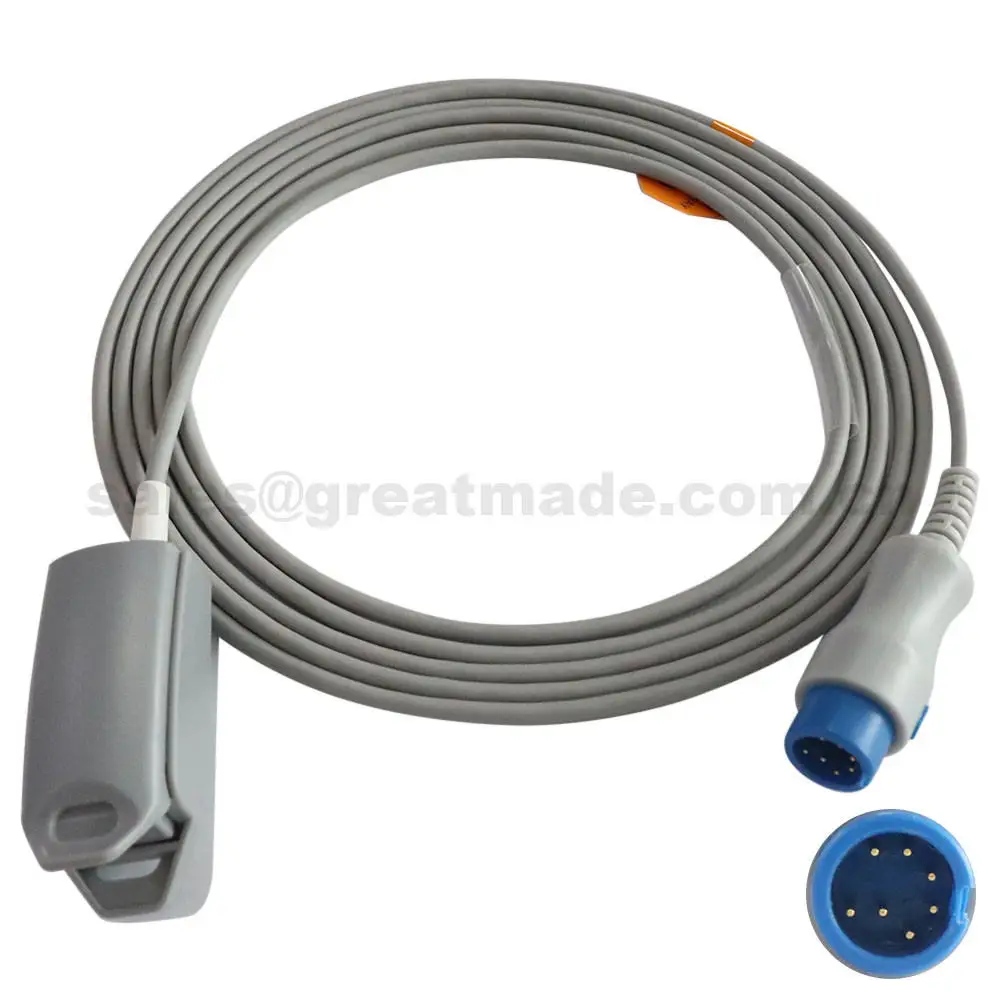 Mindray Beneview T5/T6/T8 Взрослый датчик на палец Круглый 7 контактов L = 3 м. Nellcor tech.| |