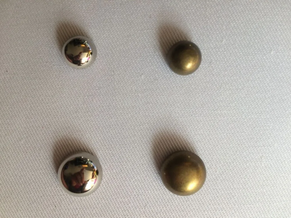 Бронзовый серебристый цвет Круглый для сумки и одежды|viet| |