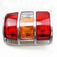 larbll left chrome tail light with bulbs rear lamp assembly mb831489 for mitsubishi pajero montero 1991 1999