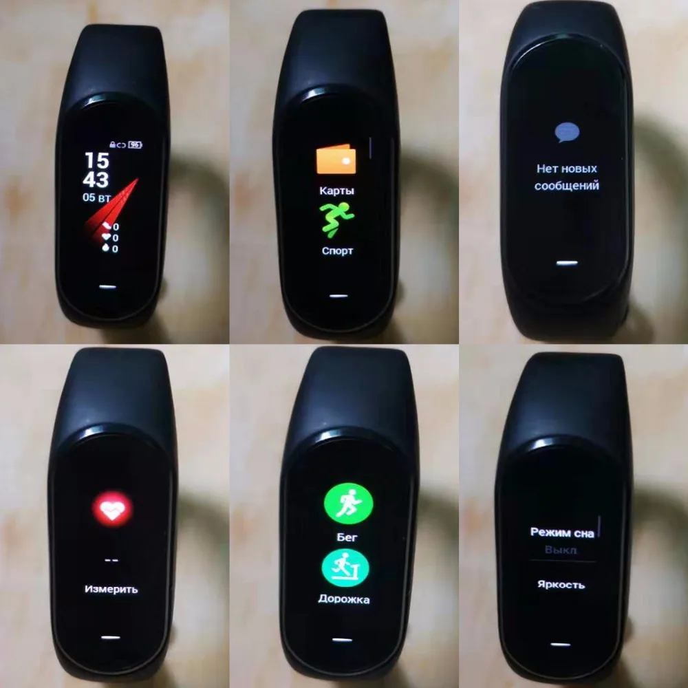 Английская версия Xiaomi Hey Plus Smartband 0,95 дюймов AMOLED цветной экран встроенный многофункциональный NFC монитор сердечного ритма умные часы