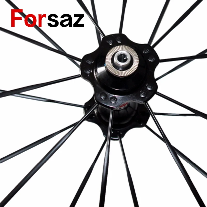 Forsaz 700C 24 мм Tubular углерода колесная 20.5 Ширина велосипед колесной включены