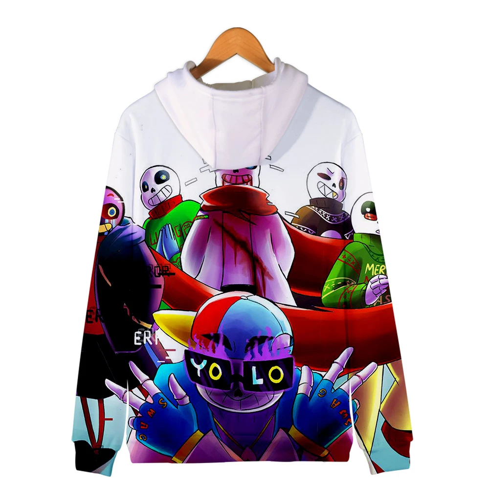 Undertale Sans толстовки Толстовка для мужчин/женщин Harajuku Осень и зима видео игры 3D печать пуловер для колледжа Толстовка