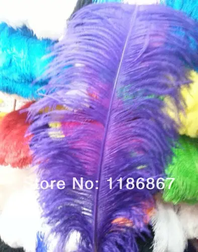 

Wholesale 20pcs /lot Cheap ostrich feather 16-18 inches 40-45cm Dark purple Ostrich plumage feather centerpieces wedding P015