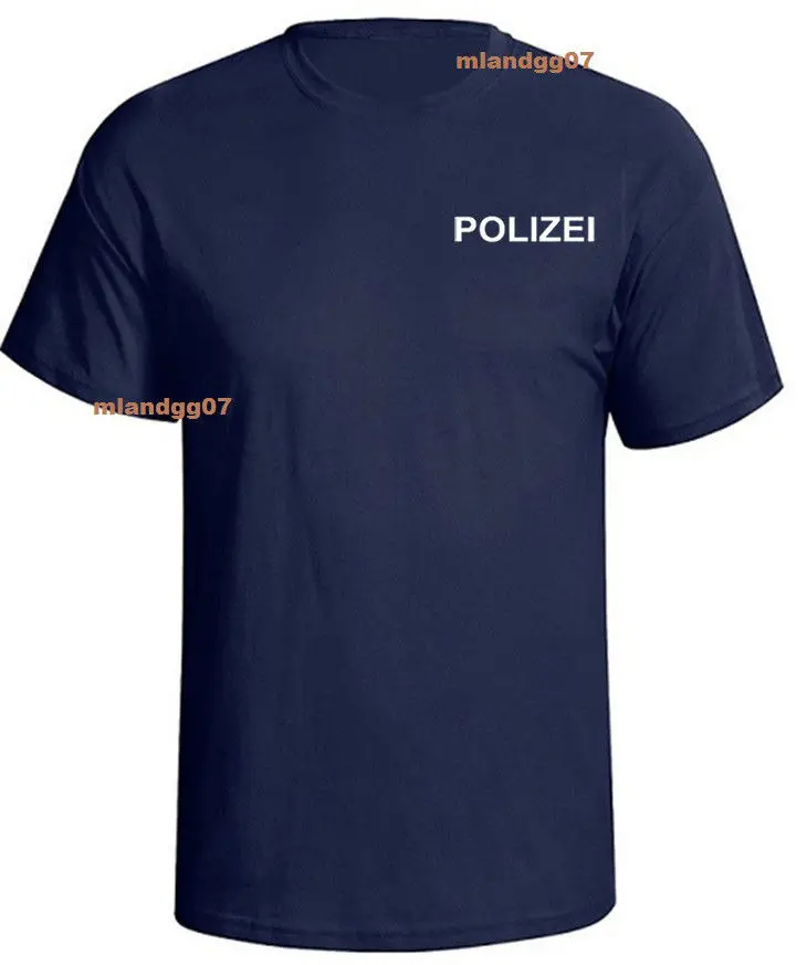 2019 лидер продаж модная футболка Polizei немецкая полицейская рубашка двухсторонняя