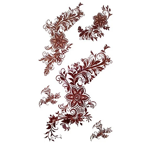 1 шт. переводная татуировка в виде цветов наклейки Женская грудь нанесение