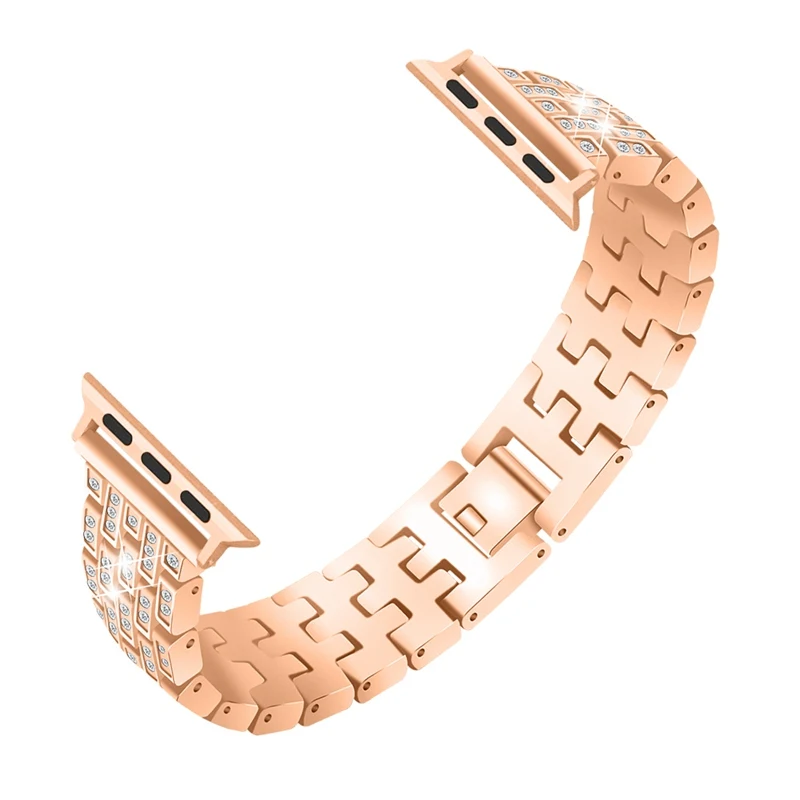 copper gold JOYOZY для женщин, шикарный ремешок для Apple Watch, 38 мм/40 мм, регулируемый ремешок из нержавеющей стали для iwatch, серия 4, 3, 2, 1, браслет - Цвет ремешка: copper gold