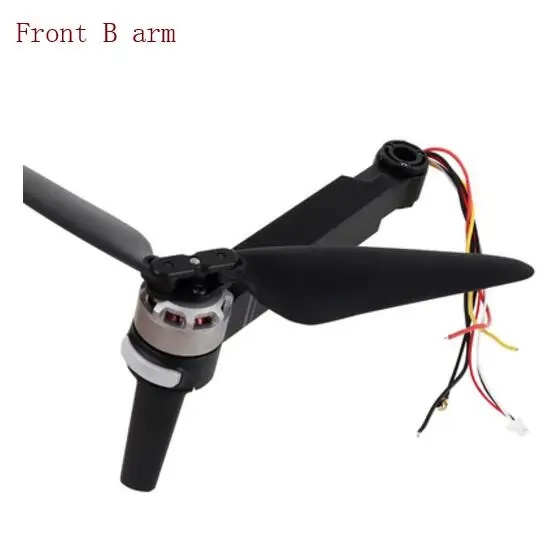 front B arm SJR/C SJRC F11 Дрон Радиоуправляемый квадрокоптер запасные части оригинальные аксессуары лопасти и двигатель рычаг камеры набор зарядный кабель управления - Цвет: front B arm
