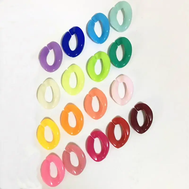 Аксессуары для DIY 23*17 мм разноцветные акриловые бусы пластиковые цепи ювелирные