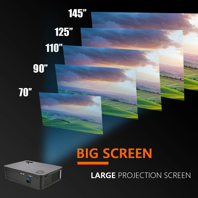 Светодиодный проектор Wejoy L2 + для домашнего кинотеатра система Full HD Android экран 5 8