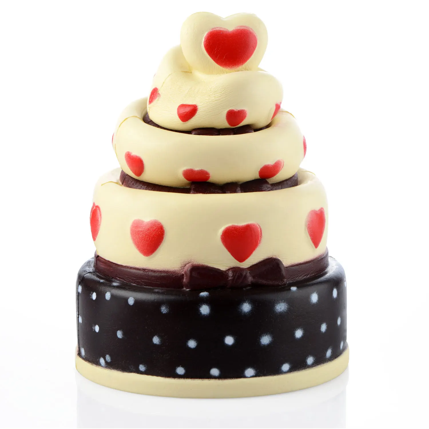 Милые антистрессовые игрушки 17 см сердце торт Squishy медленный рост крем