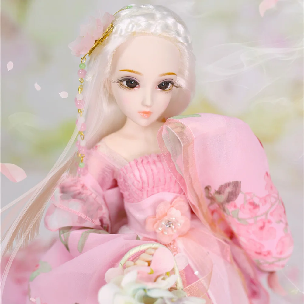 Кукла DBS 1/4 BJD молочная королева с названием весенние белые волосы механические