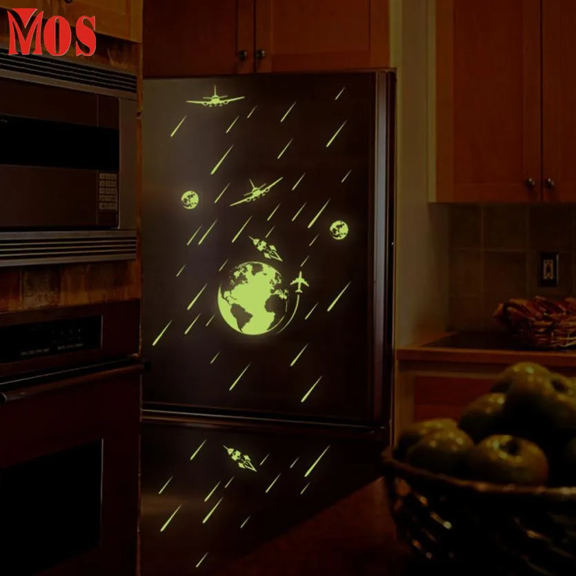 SP 6 2017 Лидер продаж набор флуоресцентных наклеек на стену детской спальни 420 | Дом