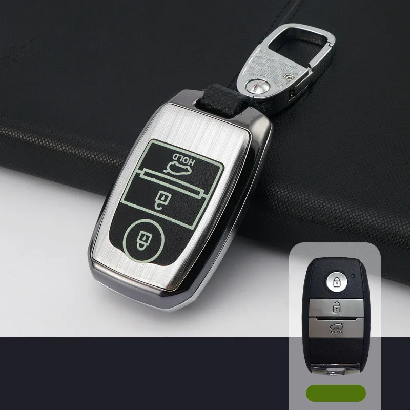 Пластиковый светящийся чехол для ключей автомобиля Kia 2017 2018 Rio K2 3 4 Ceed Picanto Sorento