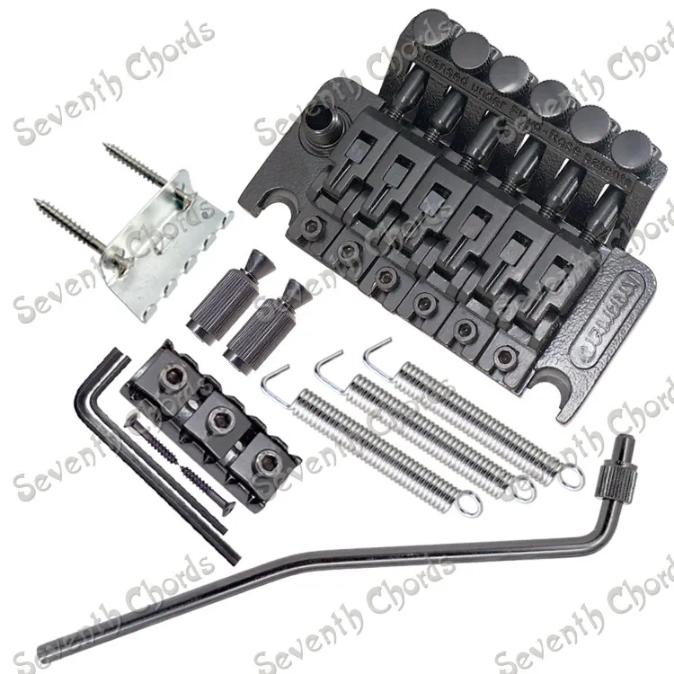 Набор черный тремоло моста двойной блокировки Systyem для Электрогитары (YC DB BK