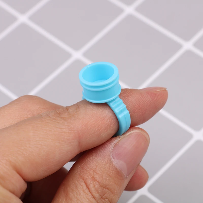 100 шт./компл. одноразовый контейнер для клея держатель кольцо поддона наращивания