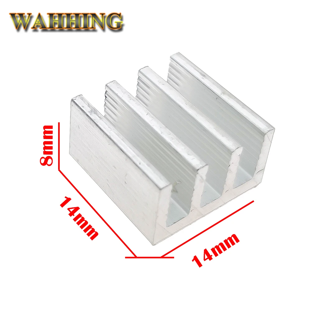 14*14*8 мм 5/10 шт радиатор для компьютера алюминиевый электронного чипа рассеивание
