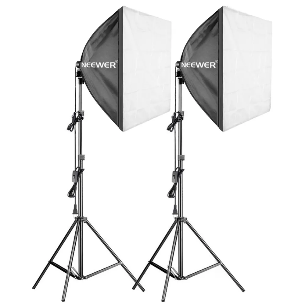 Neewer 600 Вт Профессиональный софтбокс для фотосъемки светильник 3 упаковки 24x24