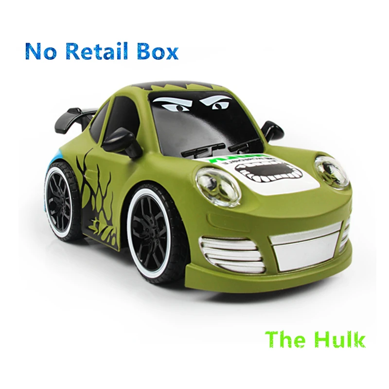 The Hulk No Box 1:20 RC автомобиль Мстители мультфильм радио дистанционное управление игрушечные лошадки Автомобили Бэтмен Халк Железный человек паук радиоуправляемые машинки - Цвет: The Hulk No Box