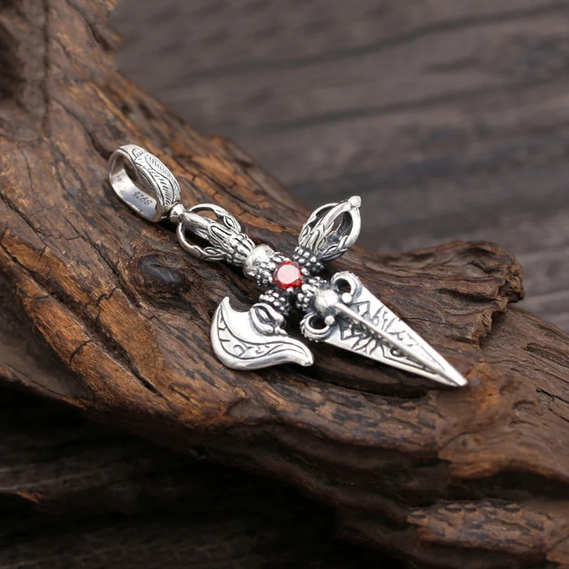 Цепочка с подвеской в виде Будды из серебра 100% пробы|women jewelry|statement necklacependant necklace |