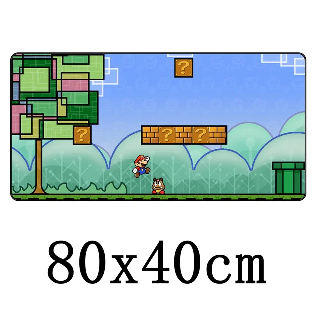 FFFAS 80x40 см Классический игровой большой коврик для мыши гриб Марио Дракон игры большой стол мягкий коврик для мыши Настольный коврик для ноутбука - Цвет: Model H