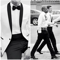 new year tuxedos white mens dress color butyl process shawl collar white groom suits classic groom tuxedos wedding suits