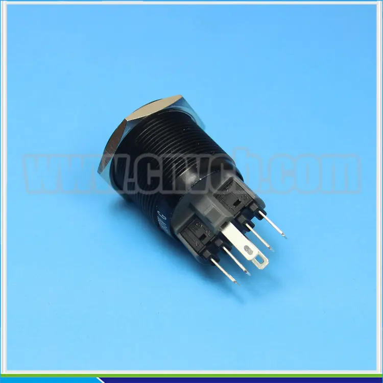2511Z latching 25mm lighted vandal proof Push Button Switch 12v ring LED illuminated switch IP67 Metal | Обустройство дома