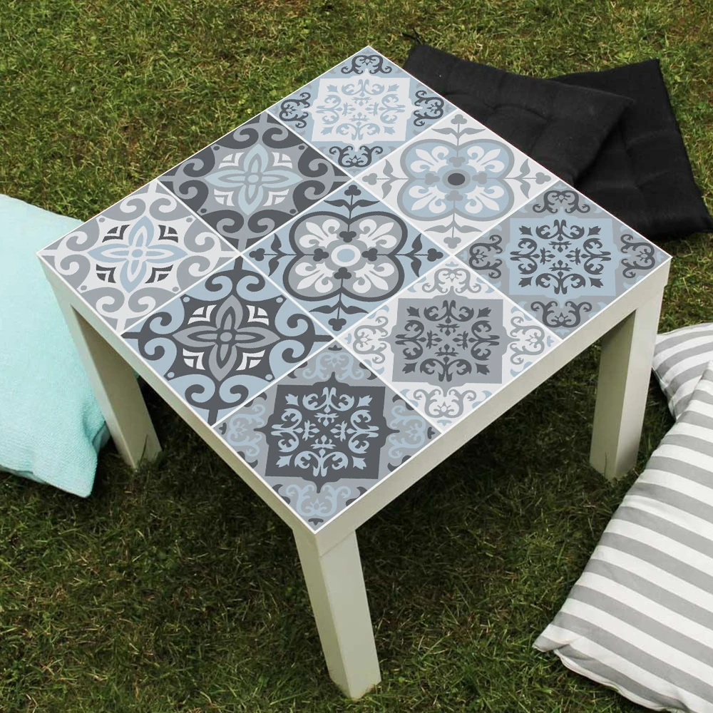 

Vintage Morocco Style Table Stickes For Livingroom Kitchen Self Adhesive PVC Contact Paper DIY Waterproof Table Cover Home Decor