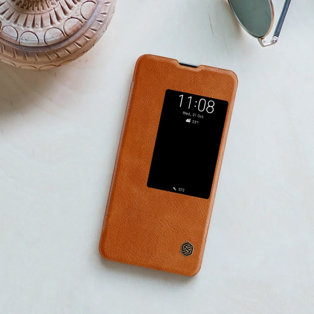 Чехол Nillkin Qin для Huawei Mate 20 кожаный чехол книжка Mate20 Роскошный деловой телефона Nilkin