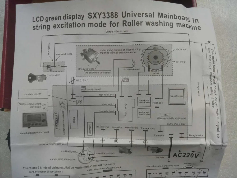 1 Набор для барабанной стиральной машины универсальная пластина SXY3388