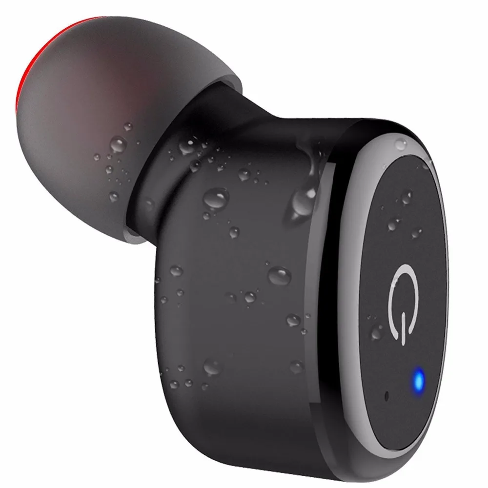 Невидимые Bluetooth наушники IP68 Водонепроницаемые Bluetooth беспроводные наушники 6H Playtime с микрофоном для iPhone Android Phone