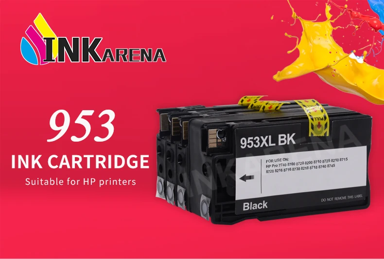 INKARENA 2 шт. в упаковке для hp 953XL 953 XL BK C M Y полный картридж для hp OfficeJet Pro 8210 8720 8730 8740 8710 P55250dw принтер