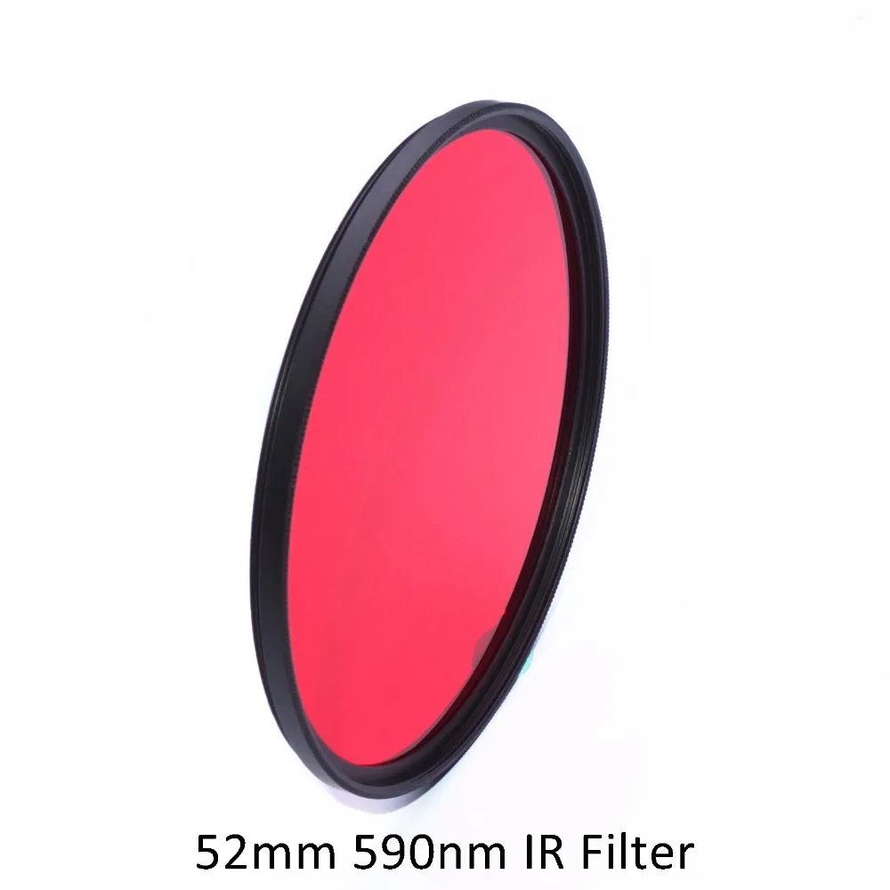 52mm 590nm Infrared R59 IR Optical Grade Filter for Digital Camera Lens Accessories